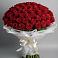 Букет 101 Красная роза Блэк Мэджик в Бакунино