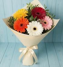 Букет цветов из:  Герберы в Бакунино