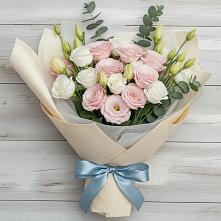 Букет цветов из:  Лизиантусы #REPLACE_PRED# Бакунино