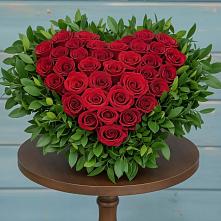 Цветочная композиция из Розы в виде сердца #REPLACE_PRED# Бакунино