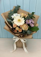 Букет цветов из:  Герберы и Хризантемы #REPLACE_PRED# Бакунино