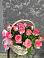 Цветочная композиция из Розы в корзине в Бакунино