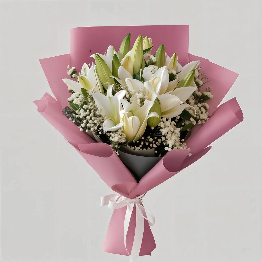 Букет цветов из: Лилии в Бакунино