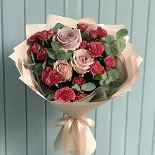 Букет цветов из:  Гвоздики и Розы в Бакунино