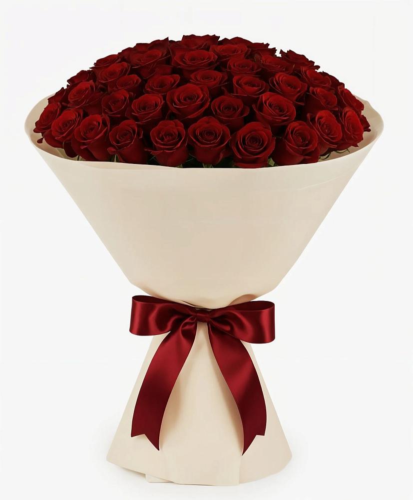 Букет 101 Бордовая роза Блэк Бакарра в Бакунино