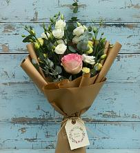 Букет цветов из:  Розы и Лизиантусы в Бакунино