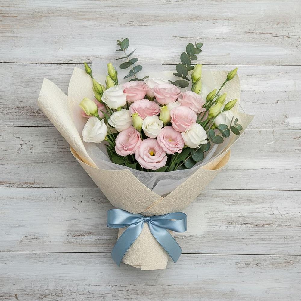 Букет цветов из: Лизиантусы в Бакунино